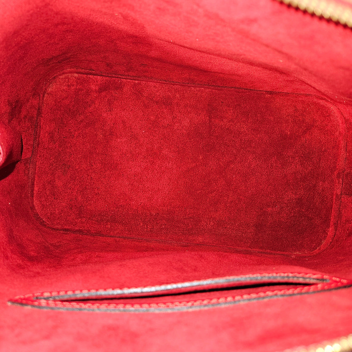 Borsa a mano Louis Vuitton Alma PM in pelle Epi rossa