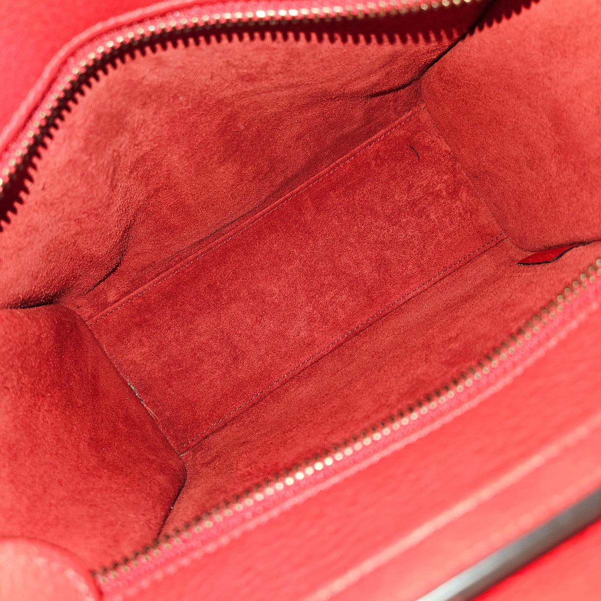 Céline Luggage Nano handtas van generfd kalfsleer