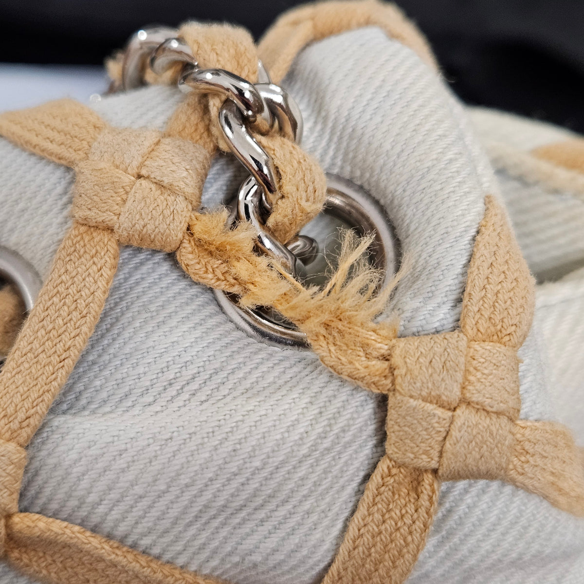 Chanel Denim Canebiers Single Flap Umhängetasche, Bild 16 von 17