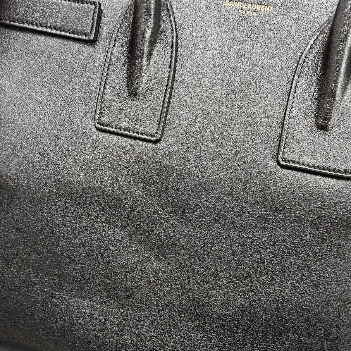 Sac à main Saint Laurent Sac De Jour en cuir noir