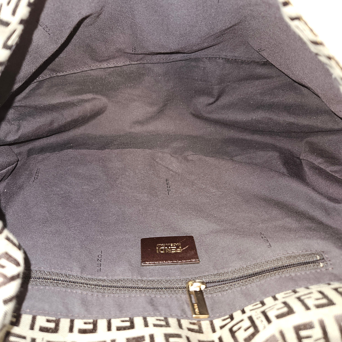 Fendi Zucca FF Canvas Studded Mamma Hobo Schultertasche, Bild 9 von 12