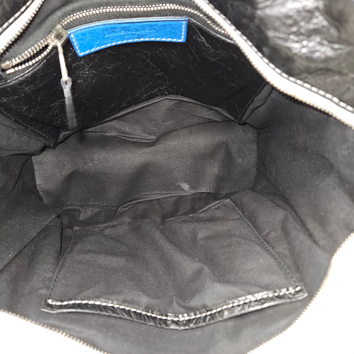 Bolso bandolera tipo tote Bazar de piel tricolor de Balenciaga