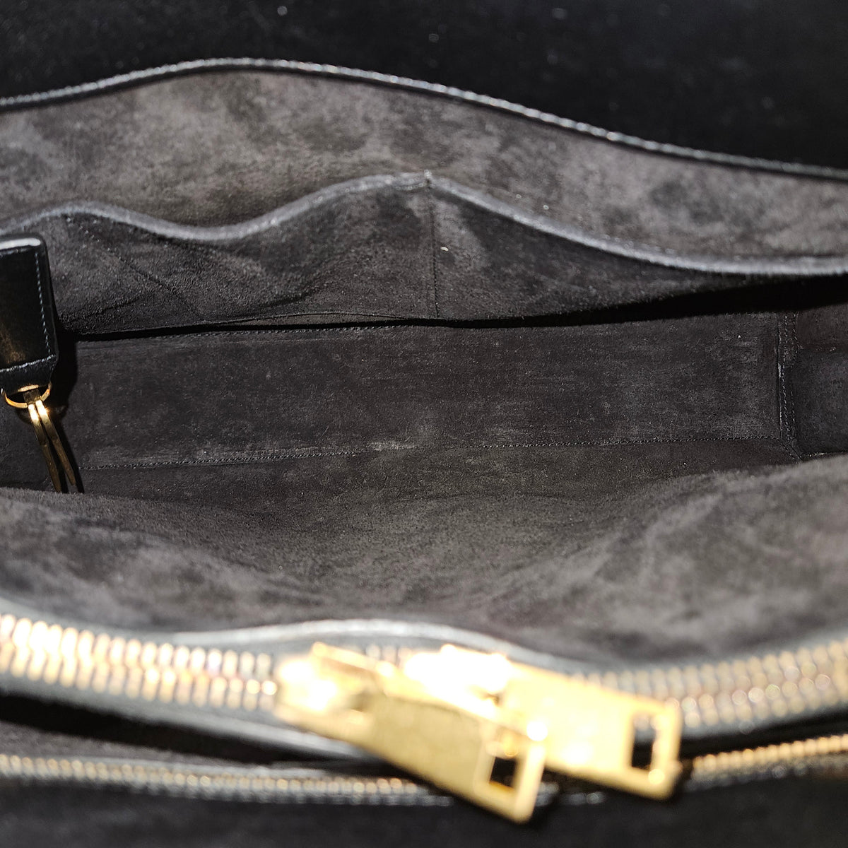 Sac à main Saint Laurent Sac De Jour en cuir noir