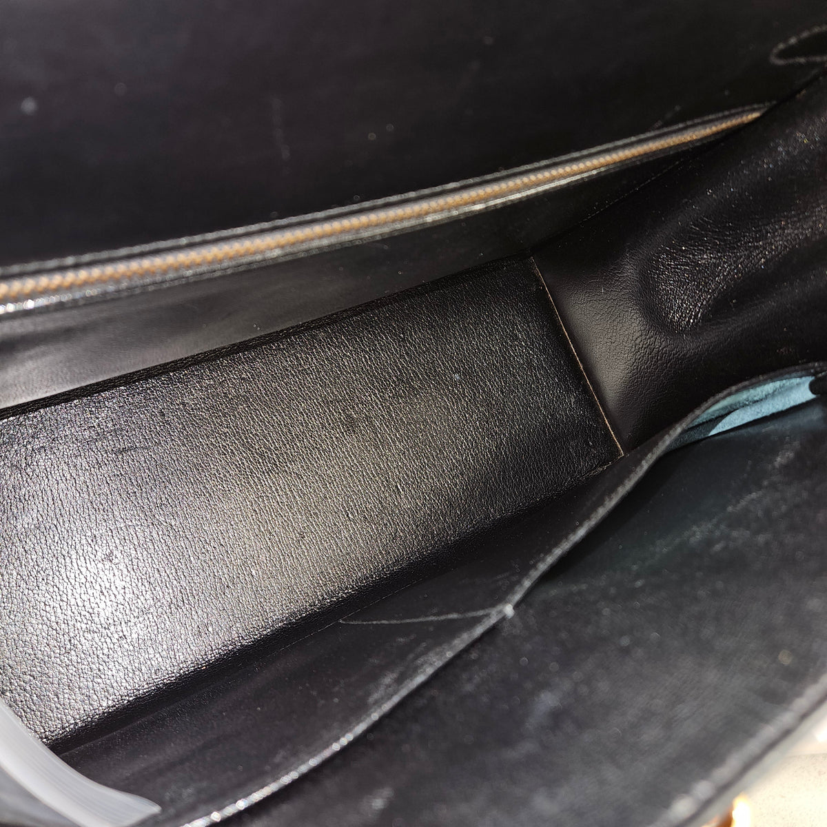 Bolso Hermès Kelly 35 Sellier de piel Boxcalf negra