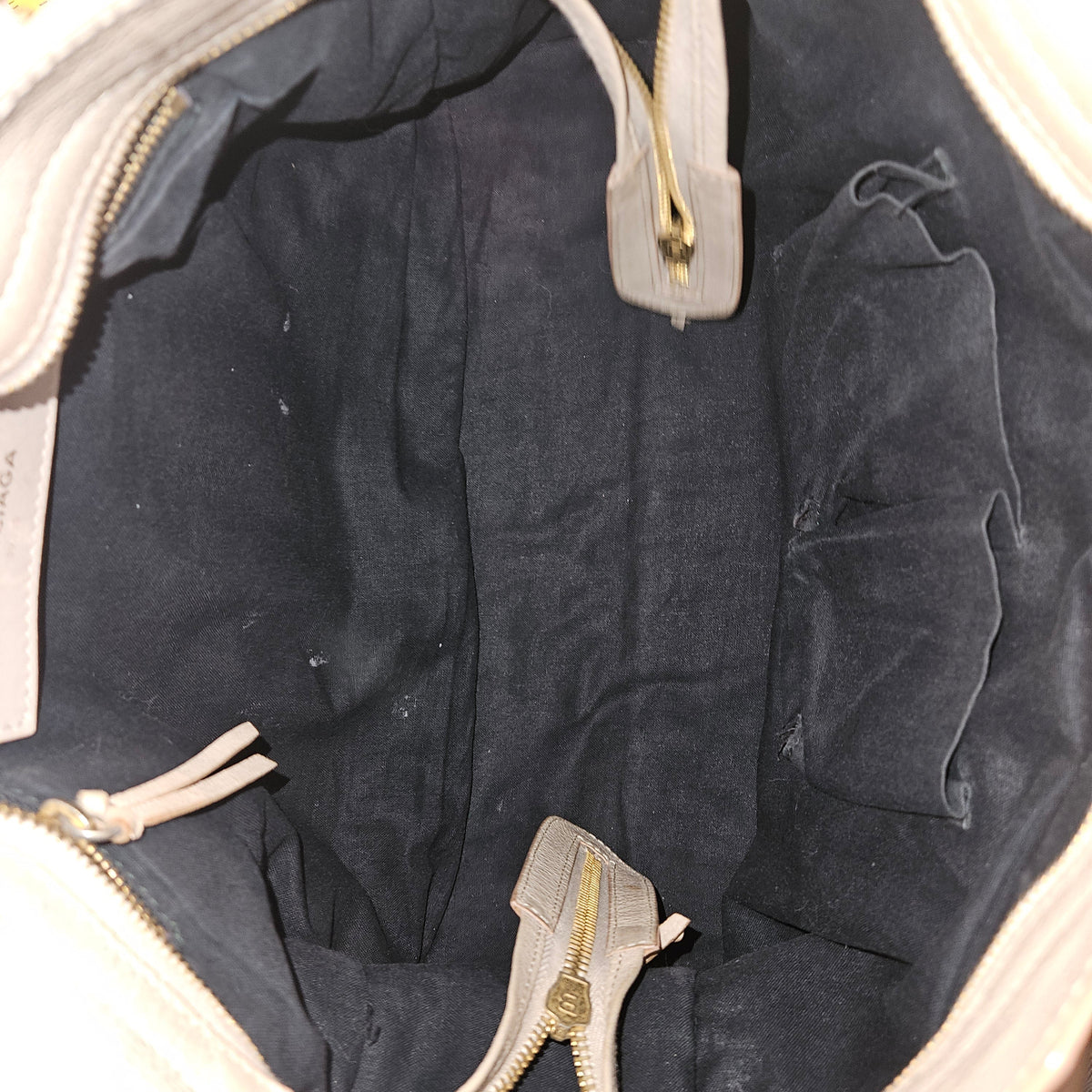 Balenciaga Beige Leder City Handtasche, Bild 10 von 12